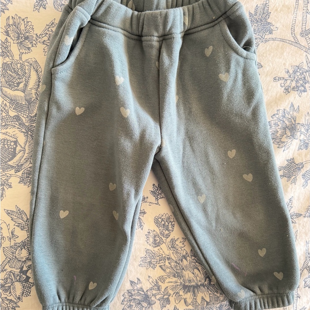 Zara girl Heart Print Joggers